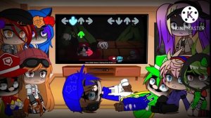 smg4 crew react to Mario Port fnf part 1 gacha club