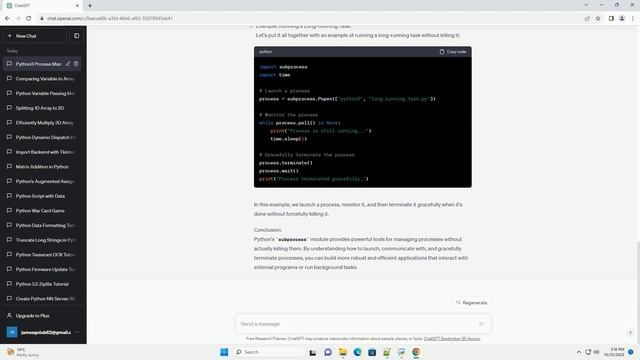 Python3 not actually killing processes