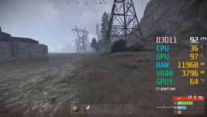 GeForce GTX 1650 SUPER -- Intel Core i3-10100F -- Rust FPS Test
