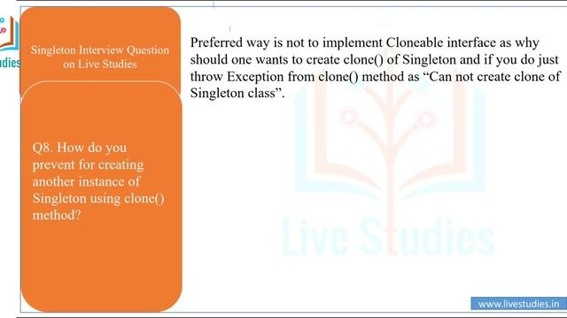 Singleton design pattern Interview Questions & Answers 2021 ||www.java64bit.com|by Ashu sir смотреть онлайн