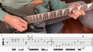 Metallica - The Unforgiven - Guitar Solo with tabs normal speed and slow tempo