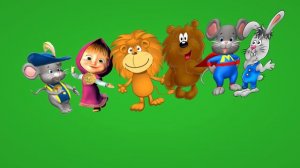 Герои мультфильмов на хромакее