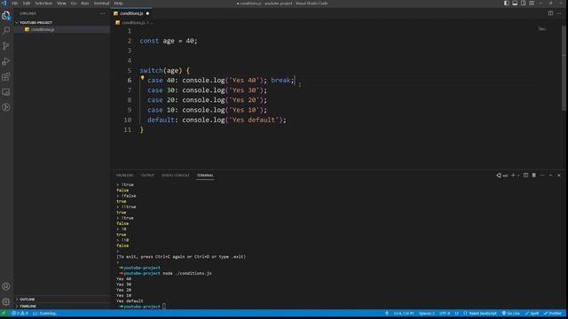 Условные операторы JavaScript