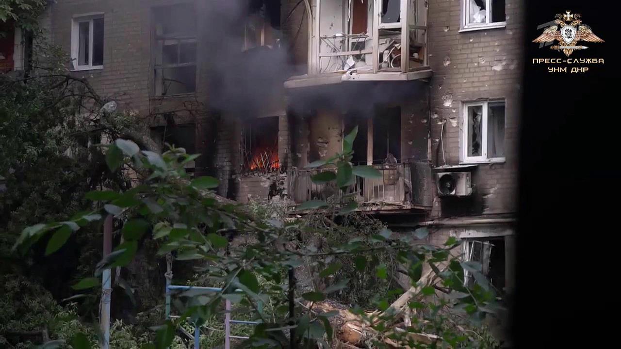 Вооруженные силы Украины выпустили 20 ракет из установок "Град" по мирным кварталам Донецка