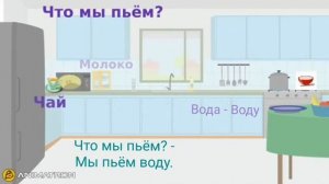 РКИ для детей.Основной словарный запас. Что мы пьём? Что мы едим? Дополнение к уроку по РКИ.