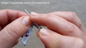 Узор чешуя дракона крючком Объемный узор крючком