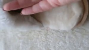 Тапочки из овечьего меха с тканью гобелен "Цветы" ©