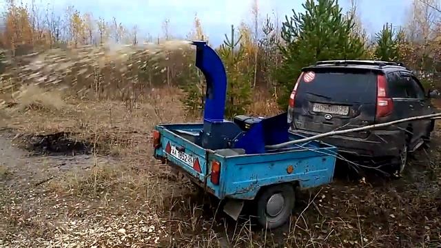 Измельчитель древесины, веток, деревьев ЕГЕРЬ 450 с бензиновым двигателем смотреть онлайн