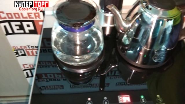 Обзор. Кулер с чайным столиком Ecotronic TB2-LE с нижней загрузкой бутыли смотреть онлайн