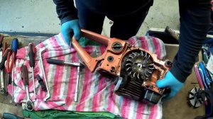 Disassembly of Husqvarna 55 chainsaw for spare parts Бензопила Хускварна 55 на запчасти
