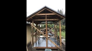 Как построить ДРОВНИК своими руками | How to build a FIREWOOD SHED | Firewood storage