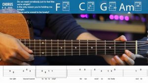 Martin Garrix - Scared To Be Lonely - Melody & Chords Guitar TABS Tutorial