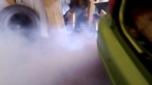 Матиз дымит