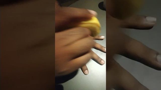 Knife game challenge with bananna