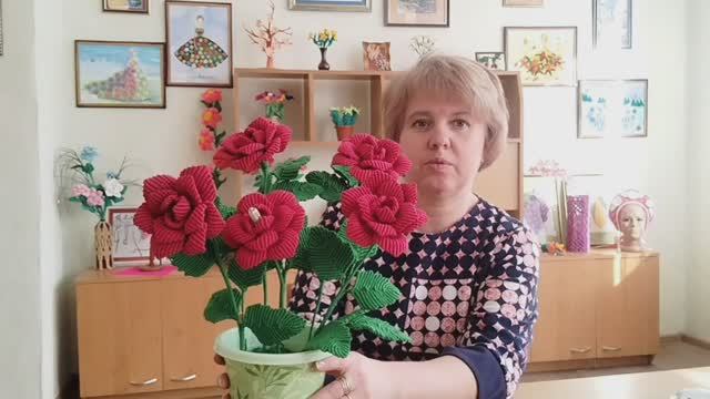 Мастер-класс по изготовлению  "Розы" в технике макраме