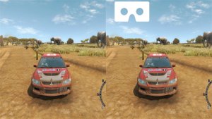 Sega Rally 3D VR video 1 3D SBS VR Box google cardboard