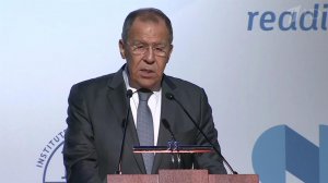 Перед участниками форума "Примаковские чтения" выступил министр иностранных дел Сергей Лавров