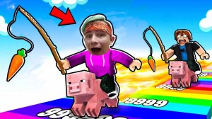 ГОНКИ на СВИНЬЯХ в ROBLOX ! ? Pig Race Роблокс