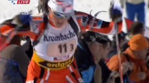 БИАТЛОН. ЧМ 2005. Хохфильцен (Австрия). Женщины. Эстафета 4 x 6 км. (Eurosport). 720p.