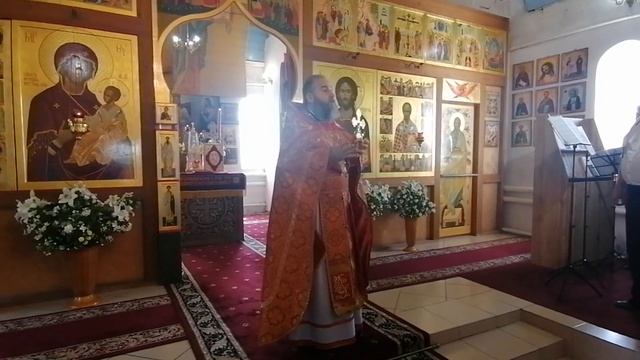 проповедь в день Престольного праздника в храме Николая Чудотворца  Матвеев Курган смотреть онлайн