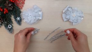 Новогодние резиночки легко и быстро