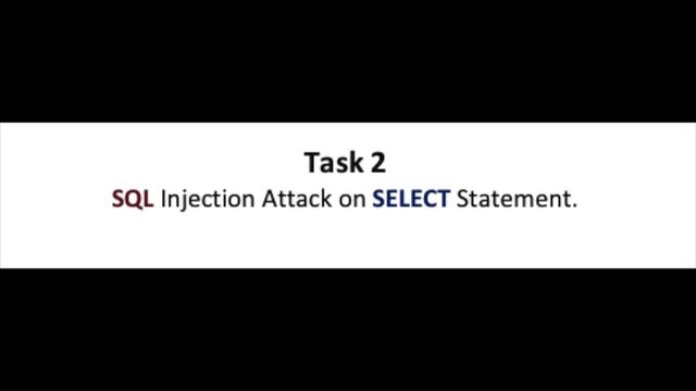 SQL Injection Attack Lab Part 1 - SOLUTION смотреть онлайн