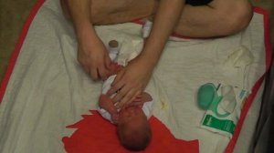 Daddy's First Diaper Change