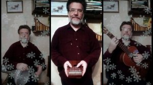 Музыкальное поздравление с Новым Годом! Павел Шмырев - калимба, дарбука, гитара, панфлейта. Версия 2