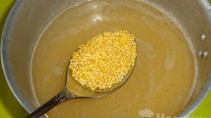 Пшенная каша с салом