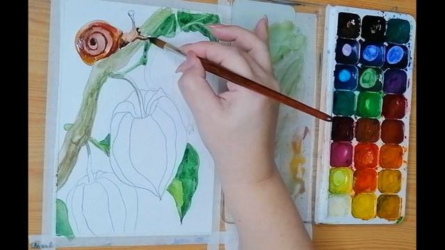 Яркая акварель. Рисовать легко и просто. Рисуем с Любовью. Мастер класс по рисованию.