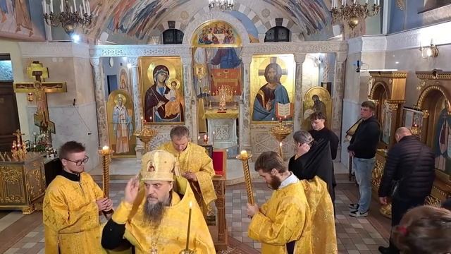 Всенощное бдение в храме МинДА (14 октября 2023 г.) смотреть онлайн