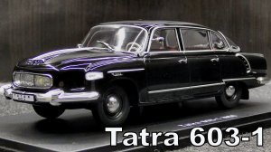 Tatra 603-1 Модель машины 1956 Масштаб 1:24 hachette Мини-копия автомобиля