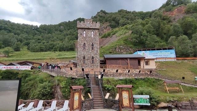 Минеральные источники в Долине нарзанов. Кабардино-Балкария.