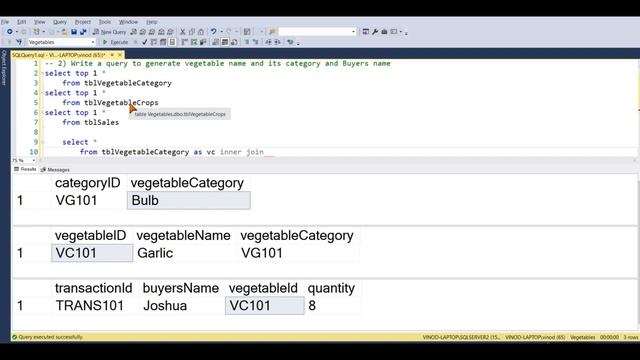 SQL practice exercises with solutions - SQL Practical Assignment Vegetable Category смотреть онлайн