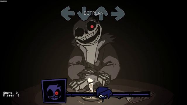 FNF Character Test | Gameplay VS Playground | Horror Sans | FNF Mod смотреть онлайн