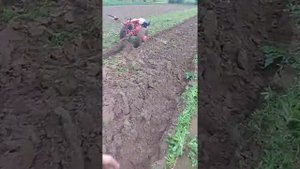 Мотоблок пашет сам