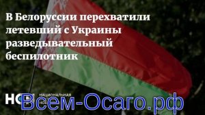 В Белоруссии сообщили о перехвате летевшего с Украины БПЛА