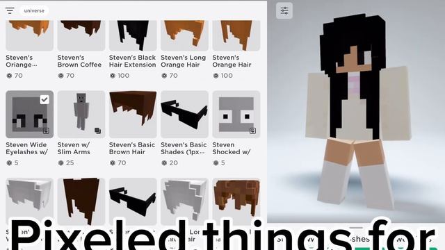 How to get Minecraft avatar in Roblox! ll Roblox смотреть онлайн