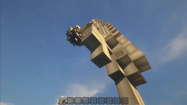 Minecraft-Giant Skeleton Build-Part2-How to make the hips, spine and neck! смотреть онлайн