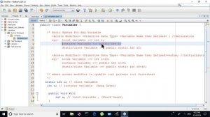 Java Tutorials For Beginners #08 - Types Of Variables In Java
