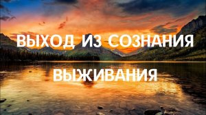 Выход из Сознания выживания