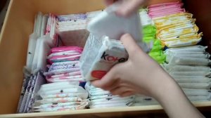 Собираю прокладки на эти месячные / сбор прокладок/ месячные/  август 2020/ Настя🧸✨