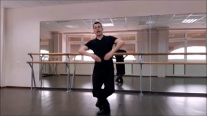 Мужская танцевальная комбинация на верёвочку в русском характере (А. Стиблин, солист ХА «Темп»)