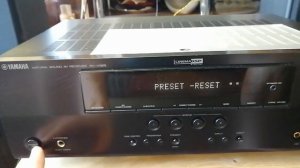 Yamaha RX-V365 Сброс настроек на заводские. Factory reset.
