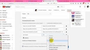Как привязать к Ютуб каналу свои странички(ок,вк итд) Сипивая Н