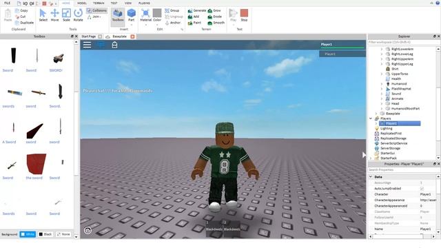 How to change your character in roblox!! (Only on Roblox Studio) смотреть онлайн