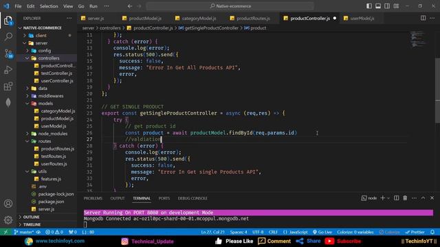 Learn Node js & Express with Project | Node.js, Express & MongoDB Project | Node js Ecommerce App