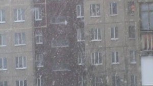 Сегодня 6 декабря в городе Орле выпал настоящий снег, город Орёл