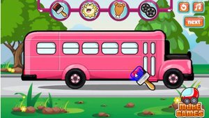 Игры машинки. Тачки. Раскраски для детей. Игры уборка. Помой укрась школьный автобус. Игра для дете