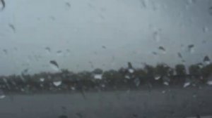 massive rain on highway in italy